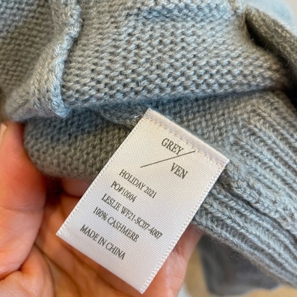 New - Grey/Vin cashmere cardigan - Picture 7 of 9